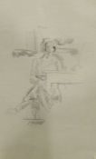 Walter Richard Sickert (1860-1942) Pencil sketch 