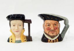 Seven Royal Doulton character jugs,