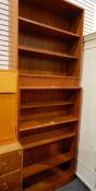 Five-tier open bookcase and a three-tier open bookcase (2)