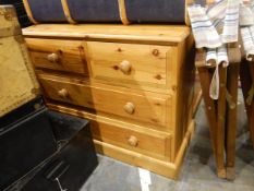 20th century modern pine blanket box,