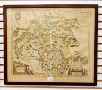 After Amstelodami Veneunt Handcoloured engraved map of Poland 