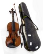 Violin, the internal label reading 