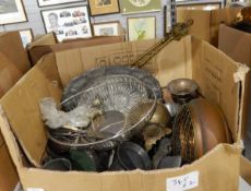 Quantity of EPNS items, metalware, collectables, a Noddy and Big Ears alarm clock,