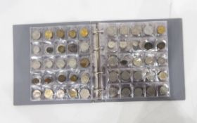 Album and contents of foreign coinage and a tin of loose British and foreign copper and silver