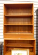 Five-tier open bookcase and a three-tier open bookcase (2)
