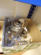 Silver plated hot water jug,