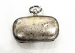 Edwardian silver sovereign and half-sovereign swing loaded case of plain form,