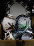 Collection of ceramics to include coronation cups,