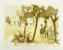 Betty Bowman (1923) Colour etching 