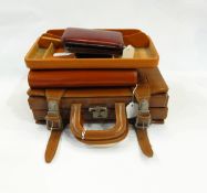 Vintage travelling case with fittings but no fitments,