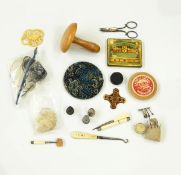 Tunbridgeware silk winder,
