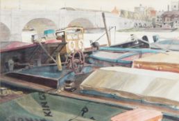 Sidney C Upton (20th century) Watercolour drawings 