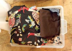 Quantity fashion and other clothing fabrics, incl.