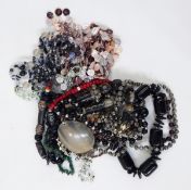 Various bone and shell necklaces,