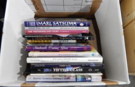 Quantity of books on collecting glass, including opalescent glass, Murano, Lalique, etc.