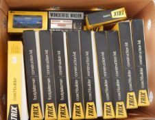 Box of Trix construction kits including coach builder, footplateman, etc.