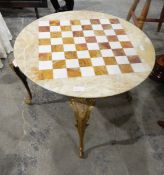 Cast iron umbrella stand with stem support and semi-circular drip tray together with a modern