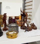 Cast metal and overlaid tobacco box with bright cut style decoration,