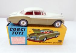 Corgi Bentley Continental Sports Saloon, 224, in green and cream two-tone,