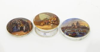 19th century pot lid and base 