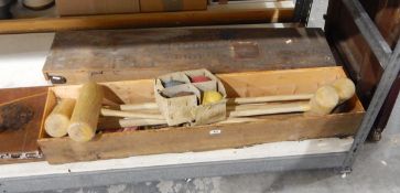 Jacques boxed croquet set including four mallets,