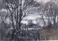 Norman James Battershill (1922) Charcoal 