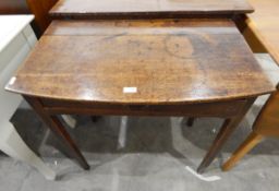Early 18th century oak side table fitted a drawer to frieze, raised on square tapering supports,