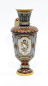 Mettlach German stoneware baluster-shaped vase of classical design,