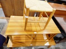 Two coffee tables and a stool (3)