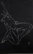 Eric Gill (1882-1940) Wood engravings Two nude studies from '25 Nudes' publ.