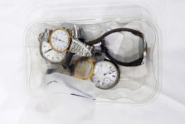 Gentleman's MuDu gilt metal strap watch, Ingersoll Triumph open faced chrome pocket watch,