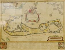 Old engraved map 'Mappa Aestivarum, Insularum alias Barmudas',