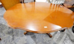 Modern pedestal coffee table,