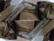 Quantity bamboo, bamboo and other recorders, sheet music, a canvas tent with metal stakes,