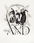 Eric Gill (1882-1940) Wood engraving 'A N D the Deposition' for 'The Four Gospels' Golden Cockerel