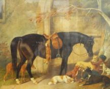 19th century school, in the manner of J F Herring Oil on canvas 