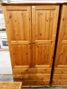 Modern pine wardrobe,