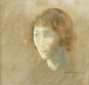 Jacob Kramer (1892-1962) Pastel on paper Portrait of woman, signed lower right,