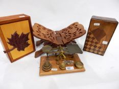 Brass postal scales, brass collectable items, metal trivet for the Queen's Silver Jubilee,