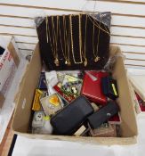 Quantity of costume jewellery and wristwatches