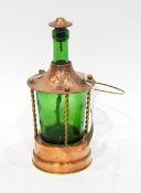 Cast iron Horseshoe wall-bracket, modelled with a horse's head, with three hooks,