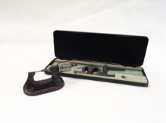 Bergeon clockmaker's tool and a Moore & Wright clockmaker's gauge, No.