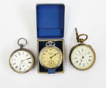 Celebrated chronograph in gilt metal case,