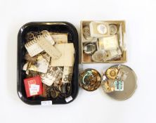 Quantity of various small watch and clock parts