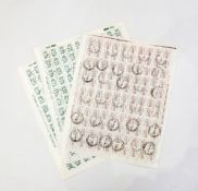 Nine sheets of stamps to include Brazilian 1983 and 1987