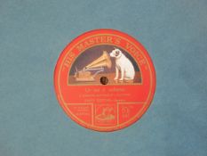 Large quantity of vocal 12 inch records including Emmy Destinn, Felia Grace Pitie, Battistini,