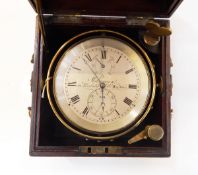 Molyneux brass ship's chronometer, no.
