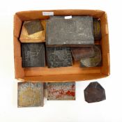 Quantity of old alloy printing blocks