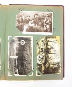 Postcard album and contents of greetings cards and topographical cards including scenes of London