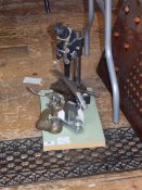 Burgeon 5500 watchmaker's press with box of dies,